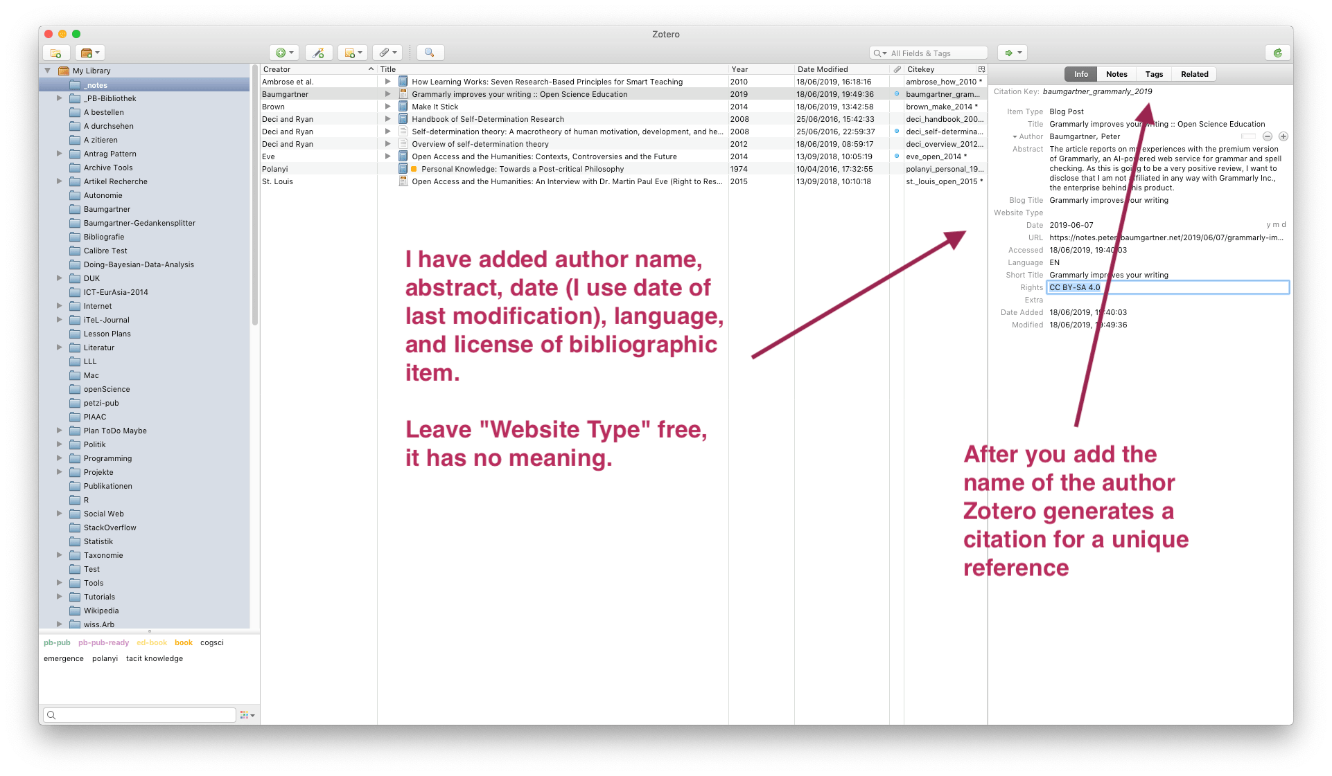Screenshot shows the information added.